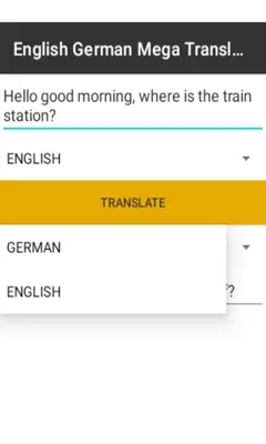 English German Mega Translator android App screenshot 0