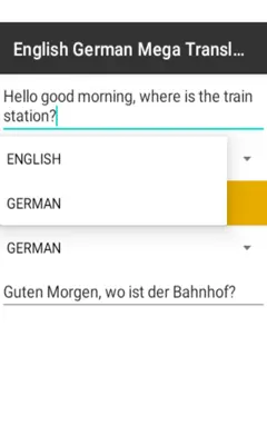 English German Mega Translator android App screenshot 1